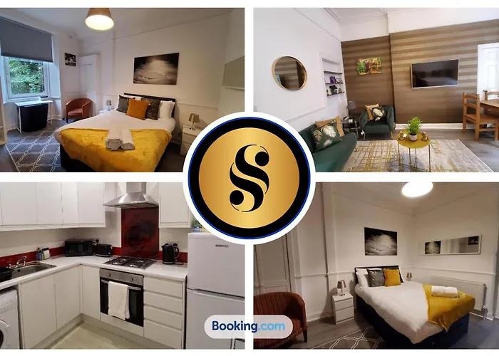 Leith Spectacular Apartment By Sensational Stay Short Lets & Serviced Accommodation With 6 Separate Beds & 2 Baths