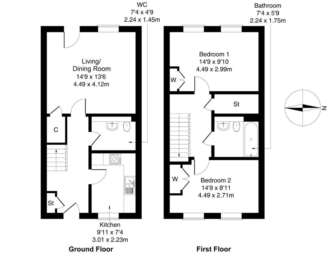 Ferienhaus Beautiful 2 Bedroom House In EDI