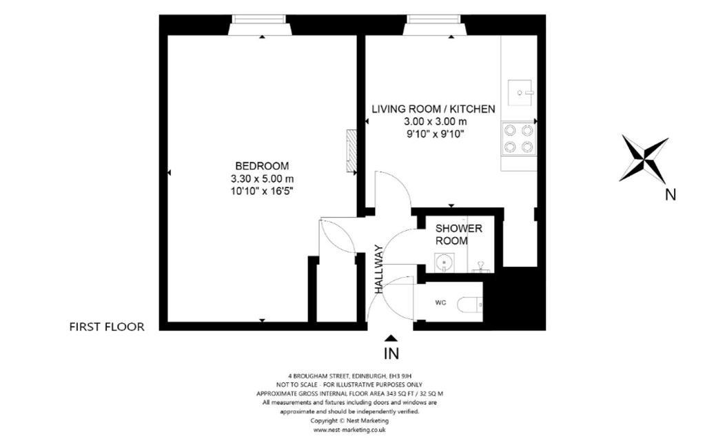 Centre 1-bed Flat, Sleeps 3 * Edinburgh