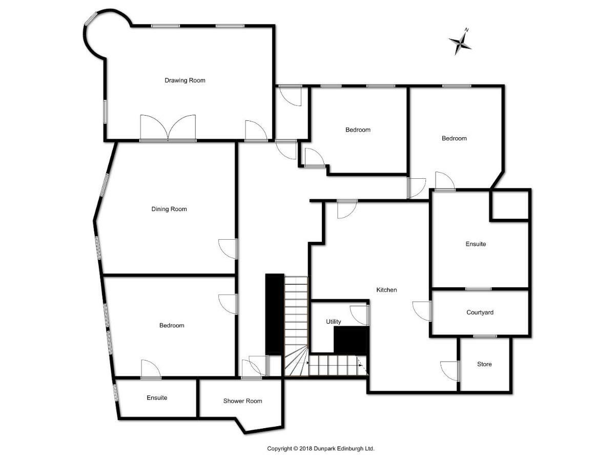 3 Bed Apt In Historic Ramsay Garden